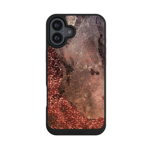 Apple iPhone 16 Plus NIVOpure  Brauner Glitzer Marmorlook