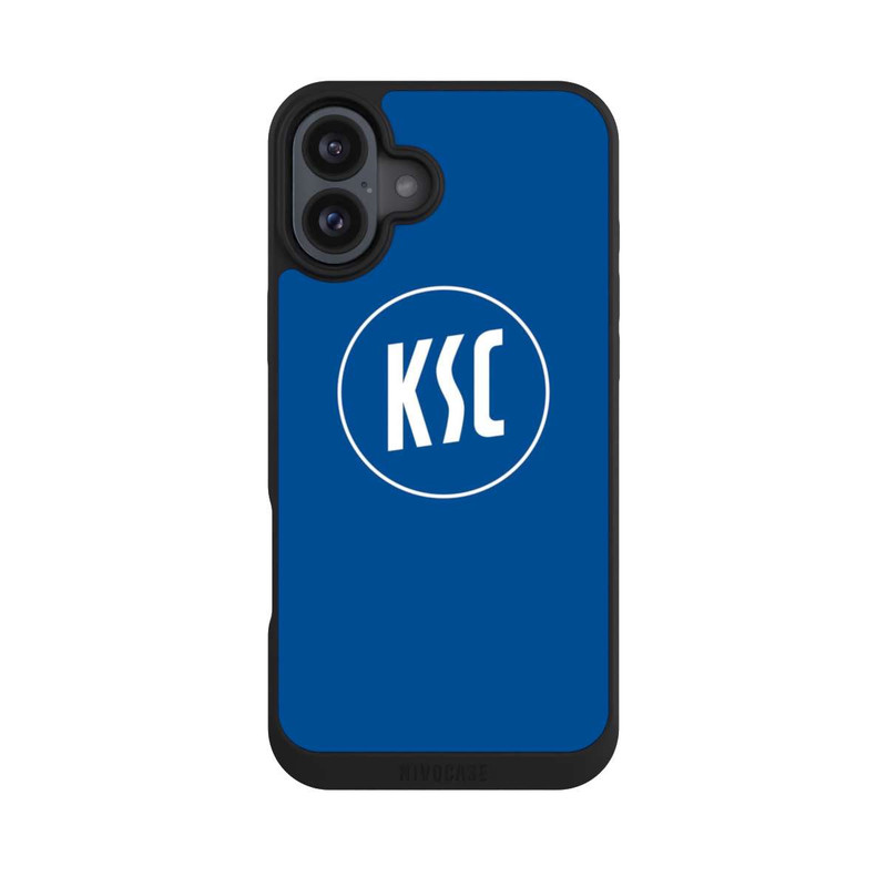 iPhone 16 Plus NIVOpure KSC Logo auf Blau