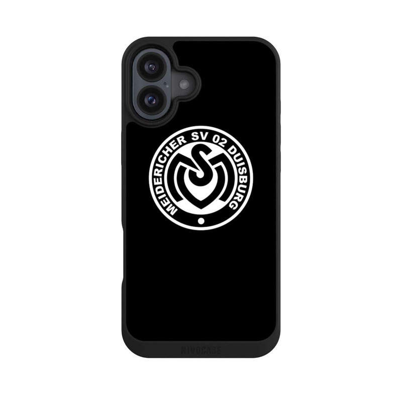 iPhone 16 Plus NIVOpure MSV Logo auf Schwarz