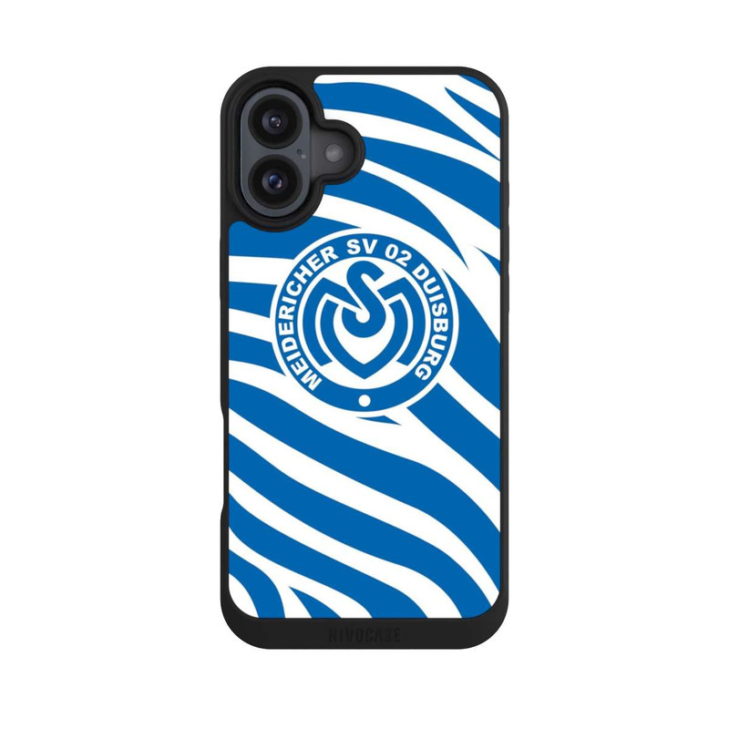 iPhone 16 Plus NIVOpure Blaues Zebra MSV