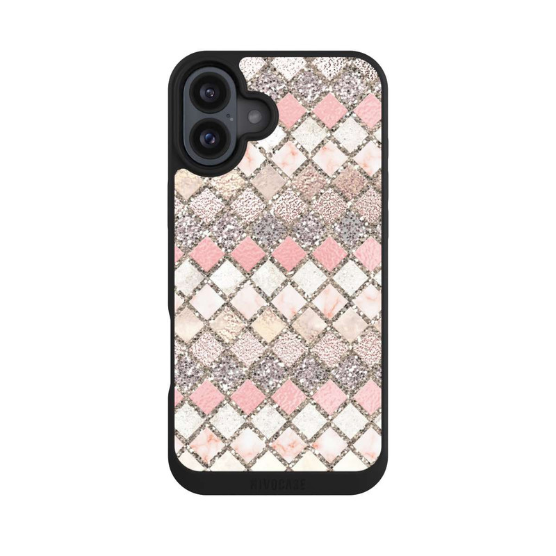 iPhone 16 Plus NIVOpure Mosaik Glitzerlook