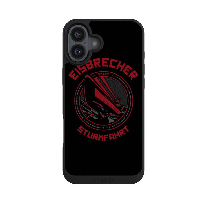 iPhone 16 Plus NIVOpure Sturmfahrt Rot Eisbrecher
