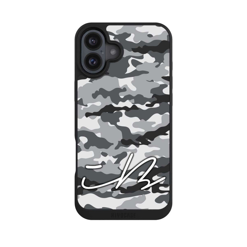 iPhone 16 Plus NIVOpure Camo Grau iBlali
