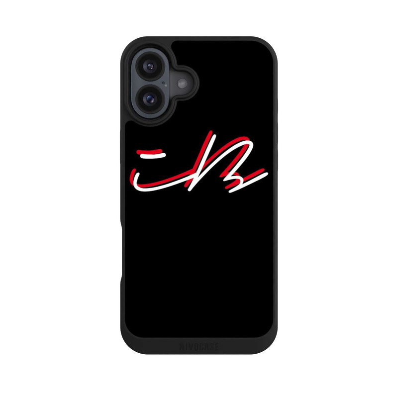 iPhone 16 Plus NIVOpure Iblali - Logo Weiß Rot