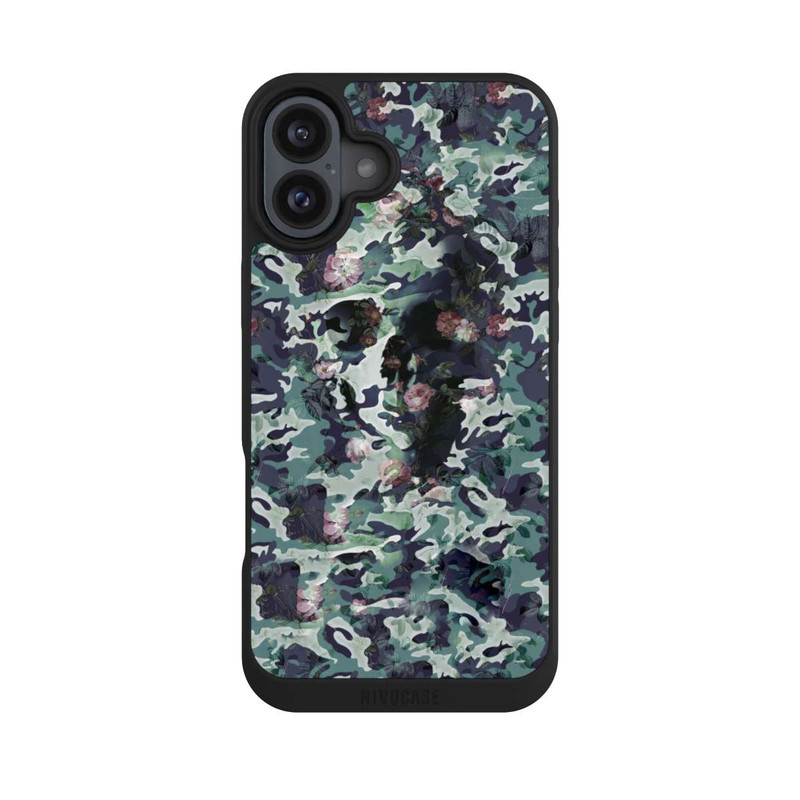 iPhone 16 Plus NIVOpure Camouflage-Totenkopf