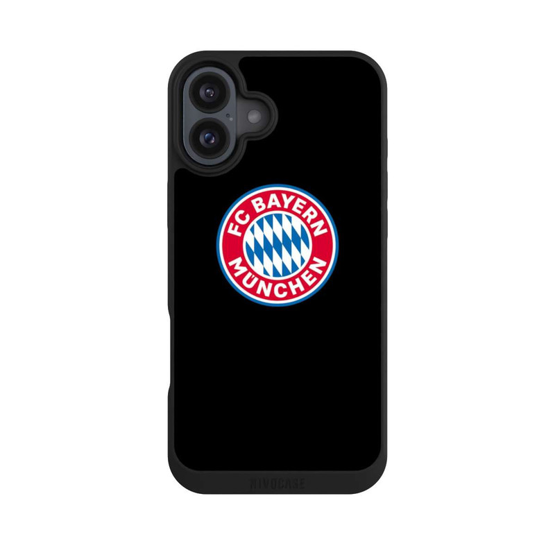 iPhone 16 Plus NIVOpure FCB Logo auf Schwarz