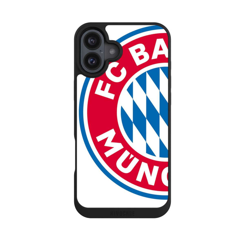 iPhone 16 Plus NIVOpure Grand Logo Bayern Munich - Blanc