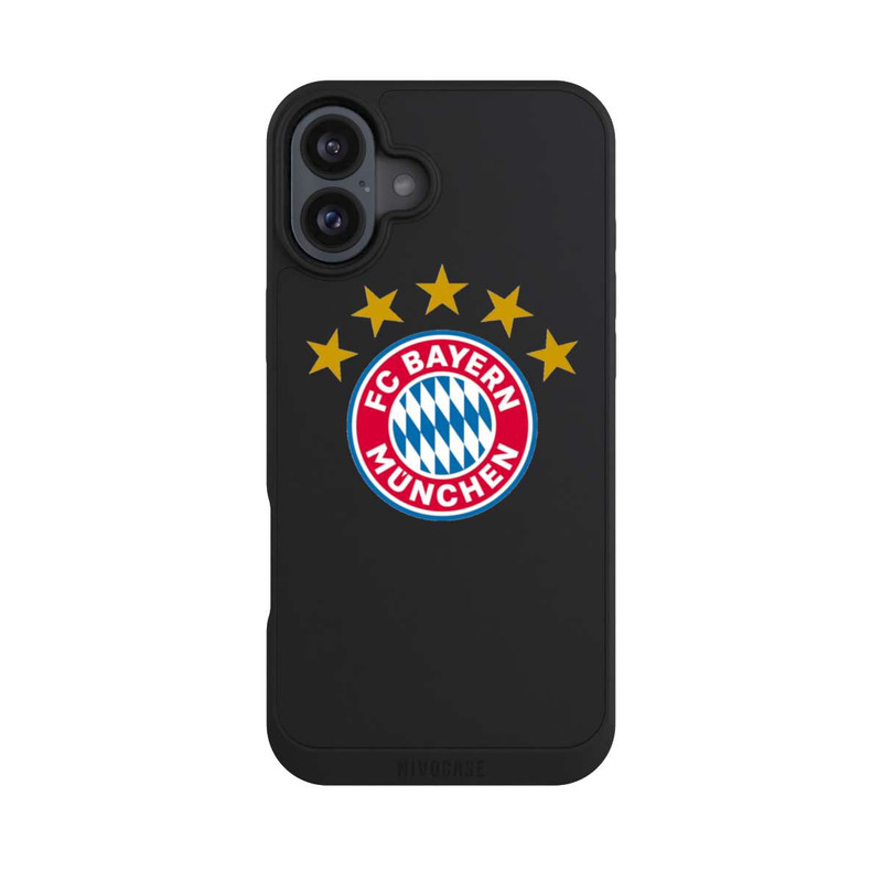 iPhone 16 Plus NIVOpure FCB Logo with stars - transparent