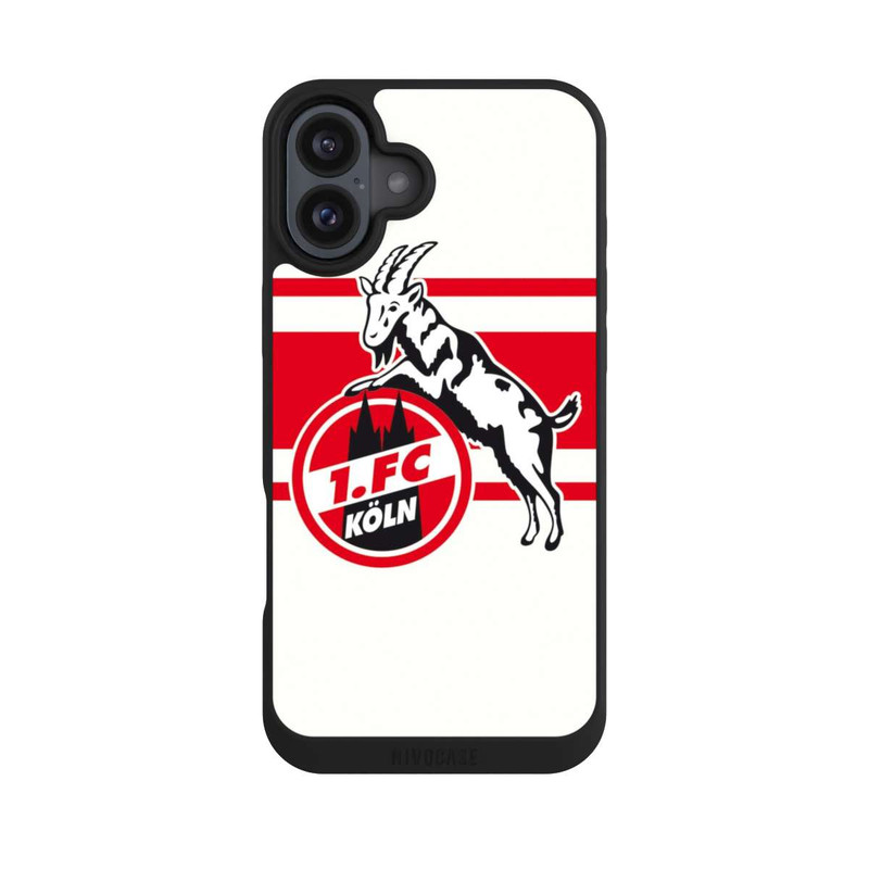 iPhone 16 Plus NIVOpure White Red Stripes 1.FC