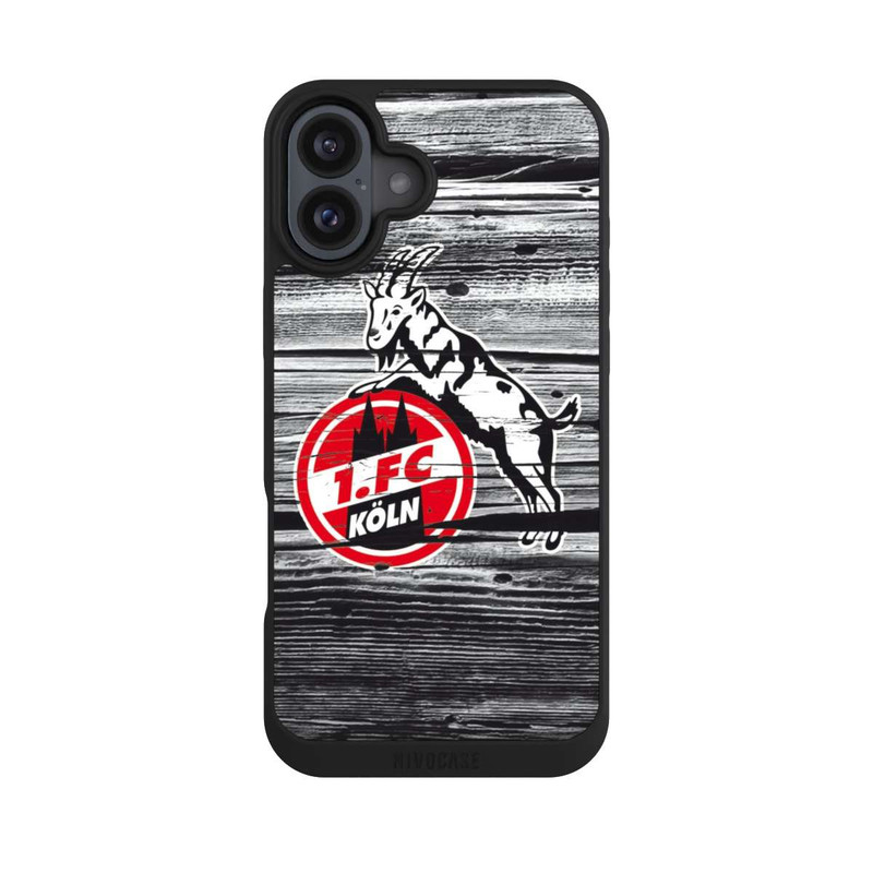 iPhone 16 Plus NIVOpure Wooden Grunge 1.FC Köln