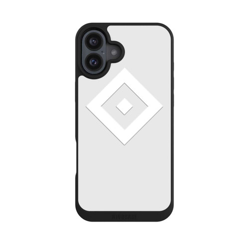 Apple iPhone 16 Plus NIVOpure Rauten Logo auf HSV Grau