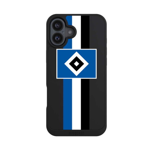 Apple iPhone 16 Plus NIVOpure HSV Streifen - Blau-Weiß-Schwarz - ohne Hintergrund