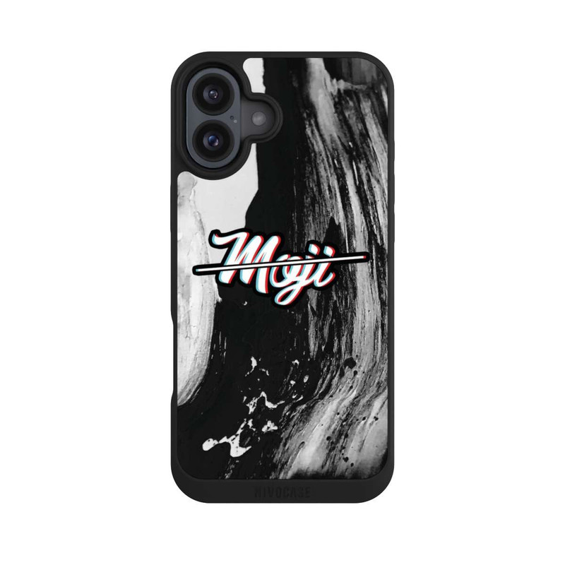 iPhone 16 Plus NIVOpure Moji-Glitch-Marmor