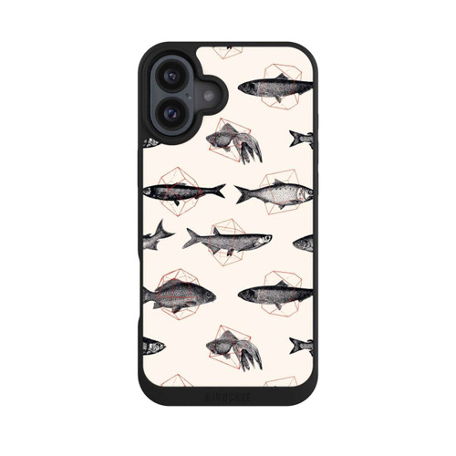 Apple iPhone 16 Plus NIVOpure Fishes in Geometrics
