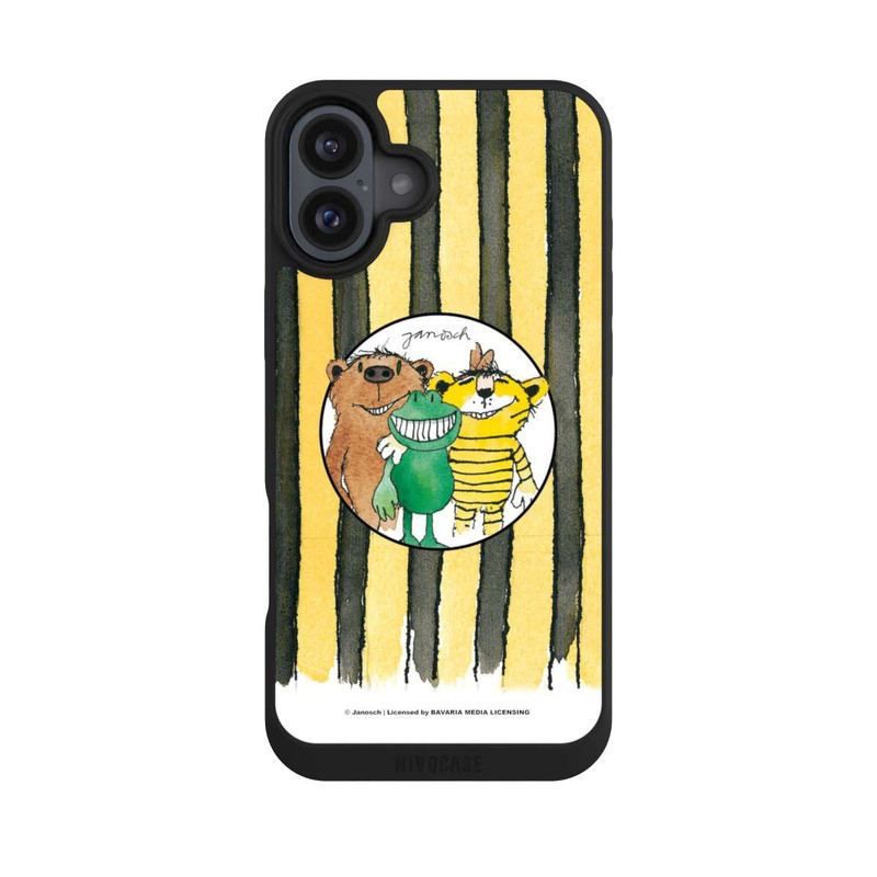 iPhone 16 Plus NIVOpure Tiger und Bär Streifen