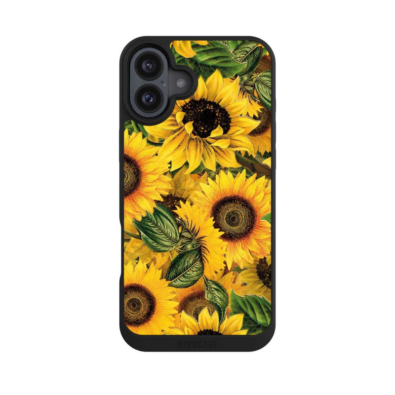 iPhone 16 Plus NIVOpure Sonnenblumenmuster