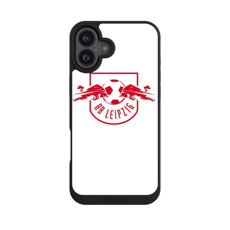iPhone 16 Plus NIVOpure Rotes RB Leipzig Logo auf Weiß