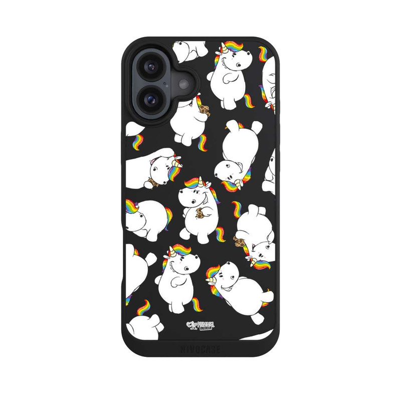 iPhone 16 Plus NIVOpure Pummeleinhorn Sammelbild ohne Hintergrund