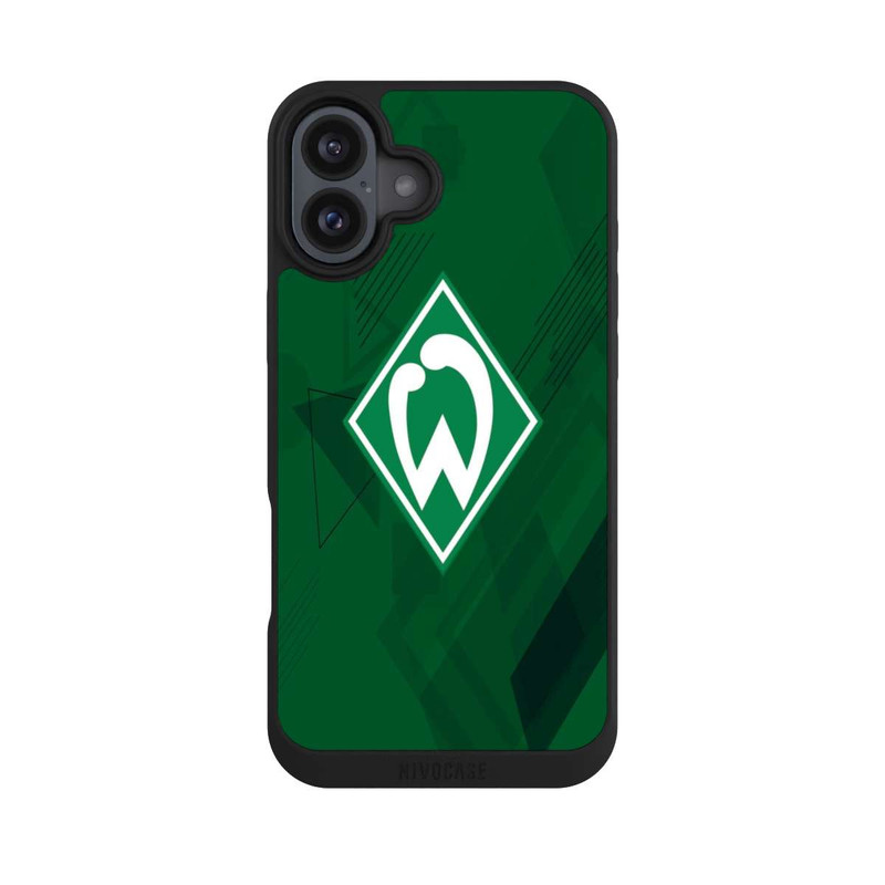 iPhone 16 Plus NIVOpure Grüne Grafikelemente - Werder Bremen