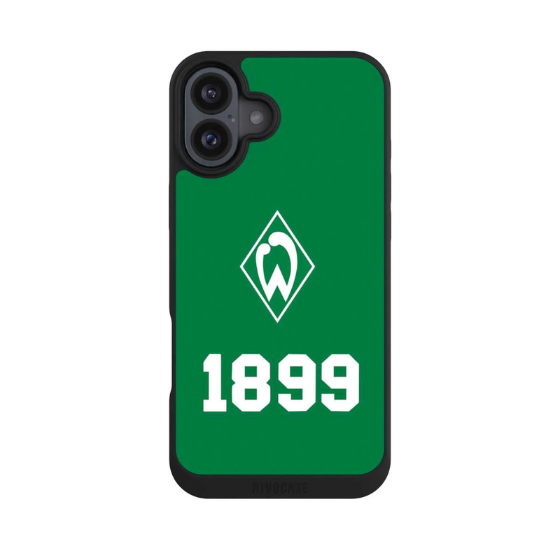 iPhone 16 Plus NIVOpure 1899 Grün-Weiß Lebenslang Grün - Werder Bremen