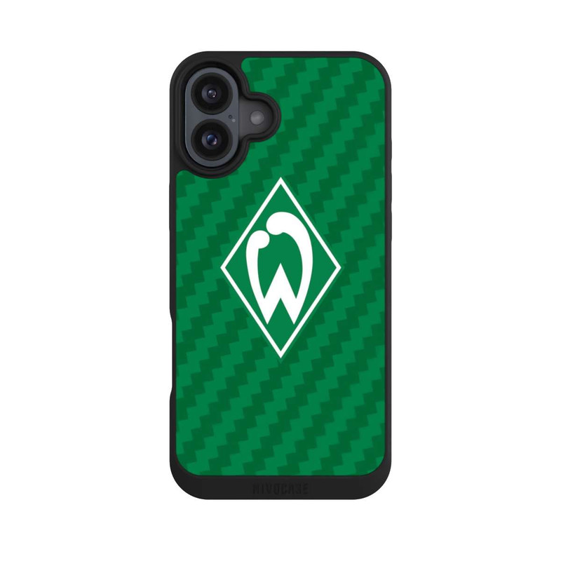iPhone 16 Plus NIVOpure Carbonlook - Werder Bremen