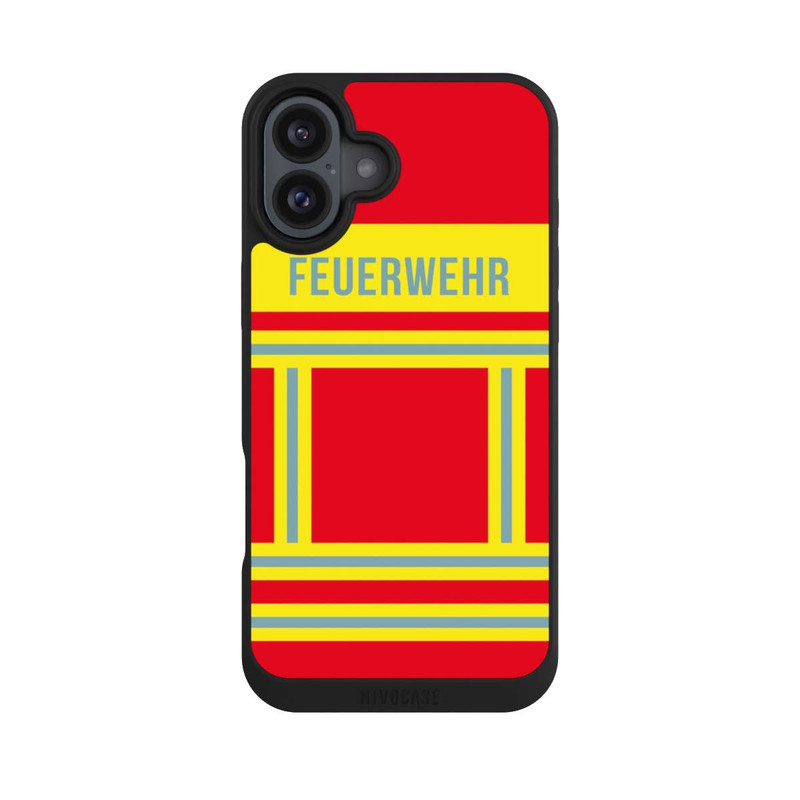 iPhone 16 Plus NIVOpure Rote Feuerwehr Jacke