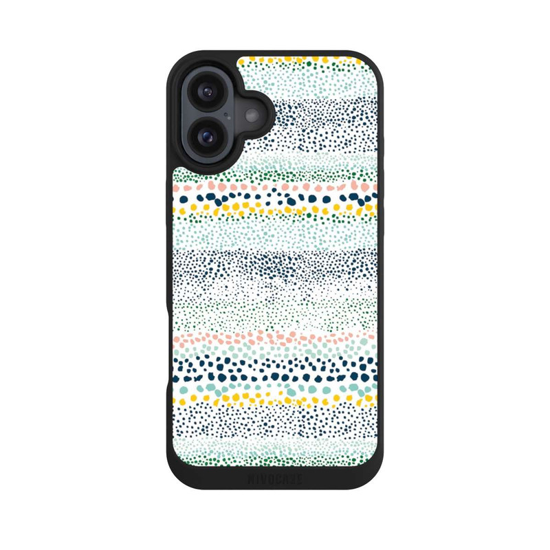iPhone 16 Plus NIVOpure Petits Points Blanc Texturé