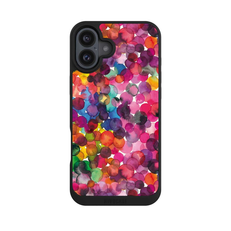 iPhone 16 Plus NIVOpure Überlappende Aquarellpunkte