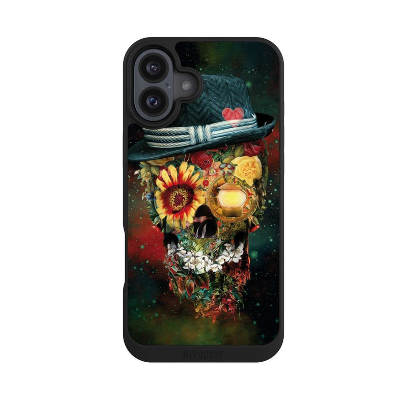 iPhone 16 Plus NIVOpure Totenkopf-Liebhaber