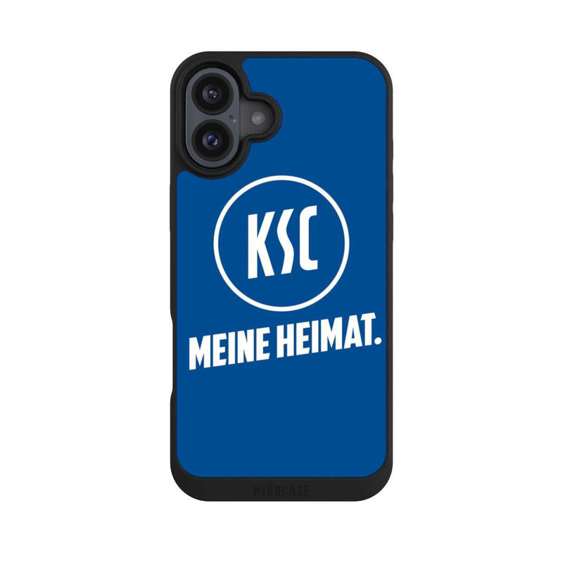 iPhone 16 Plus NIVOpure Meine Heimat - KSC Blau