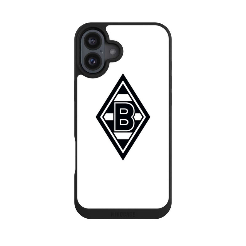 iPhone 16 Plus NIVOpure Borussia Raute Weiss