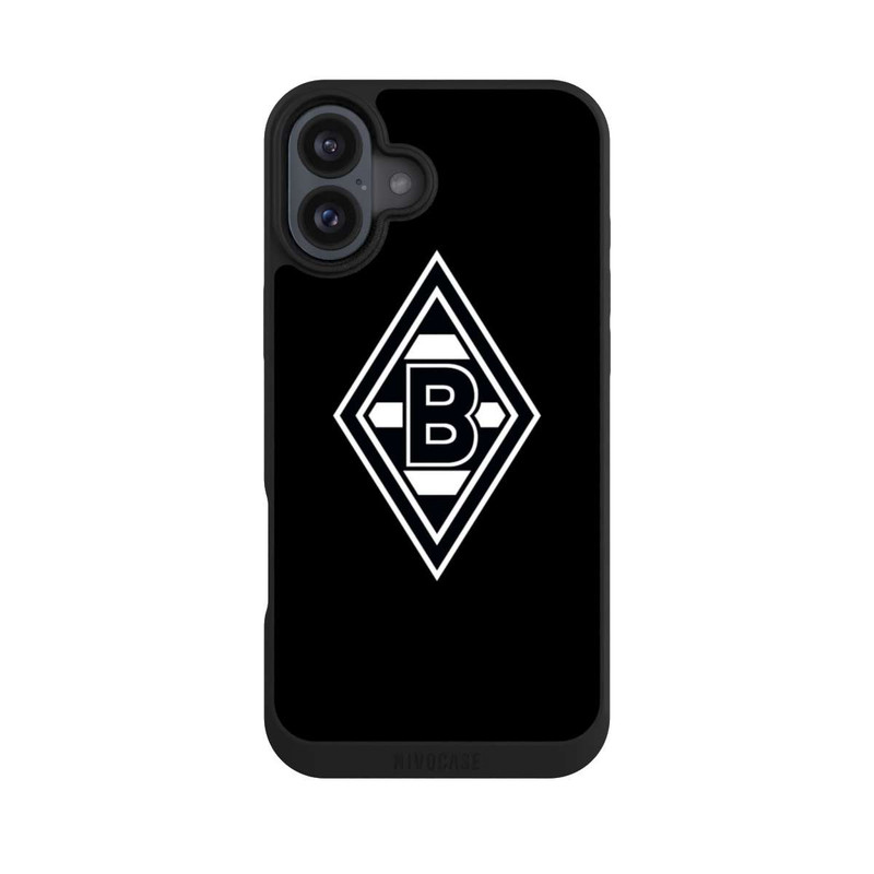iPhone 16 Plus NIVOpure Borussia Raute Schwarz