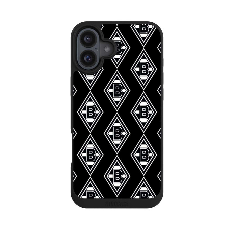 iPhone 16 Plus NIVOpure Schwarze Rauten