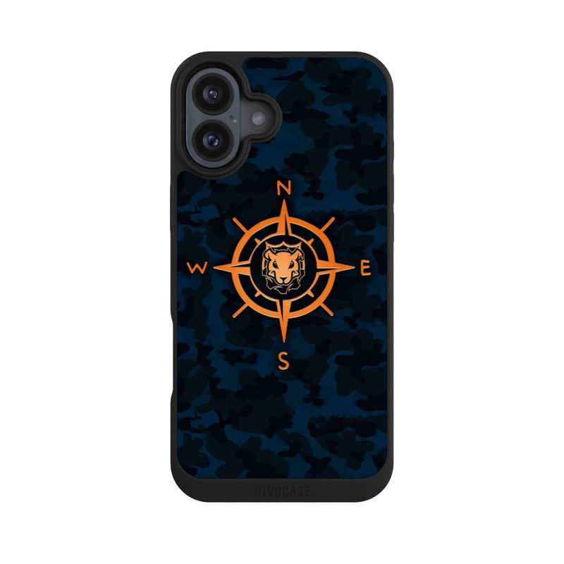 iPhone 16 Plus NIVOpure Kompass Camo Blau