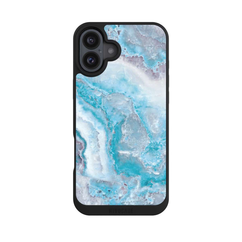 iPhone 16 Plus NIVOpure Edelstein Hellblau
