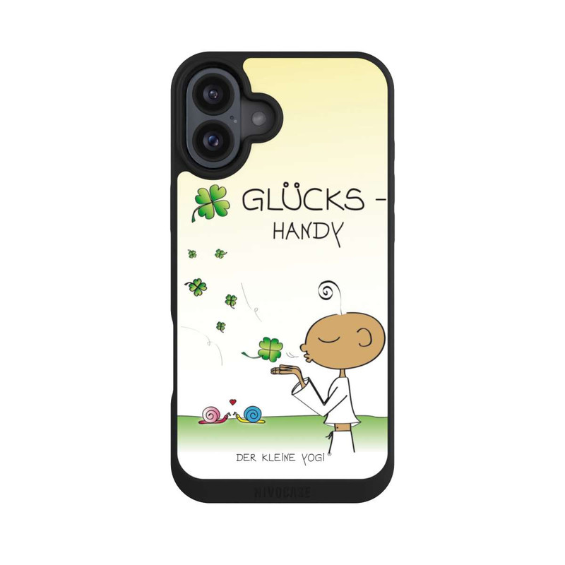 iPhone 16 Plus NIVOpure Glücksbringer - Der kleine Yogi