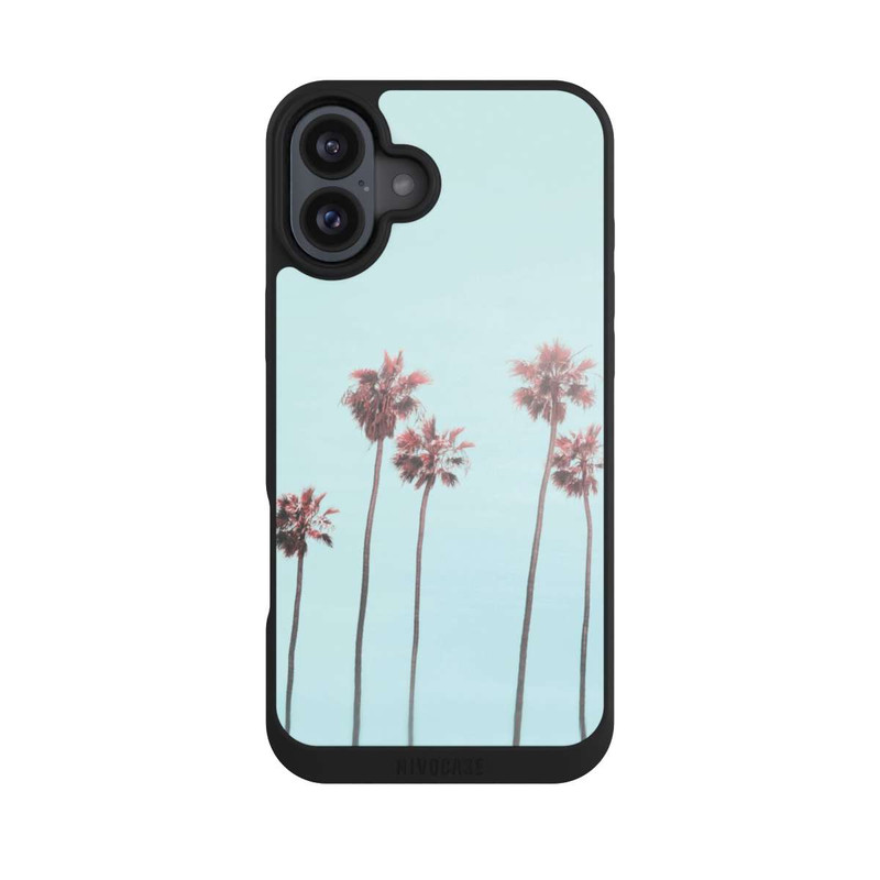 iPhone 16 Plus NIVOpure Hellrosa Strandpalme Paradies