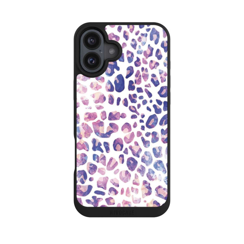 iPhone 16 Plus NIVOpure Rose violet léopard