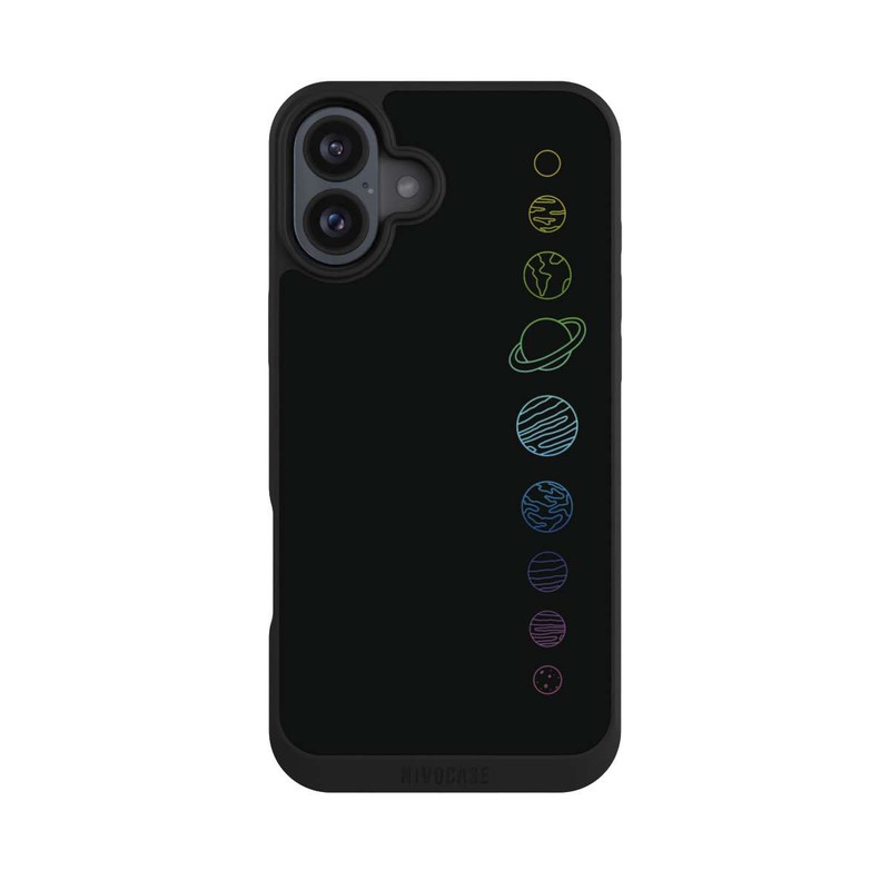 iPhone 16 Plus NIVOpure Bunte Planeten