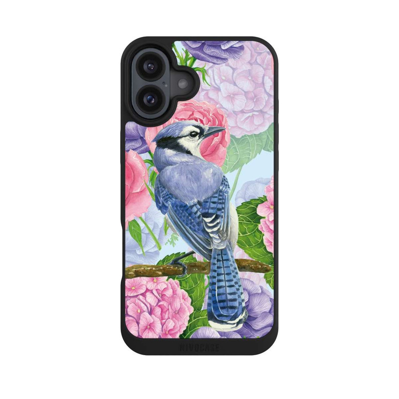 iPhone 16 Plus NIVOpure Geai bleu & fleurs