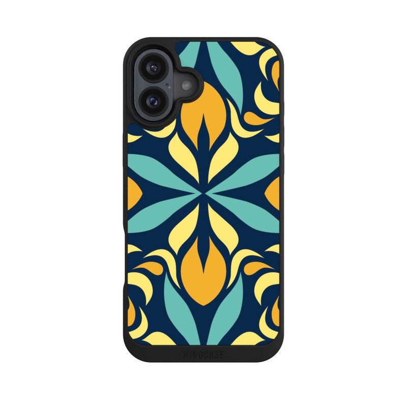 iPhone 16 Plus NIVOpure Symmetrisches Retro Muster