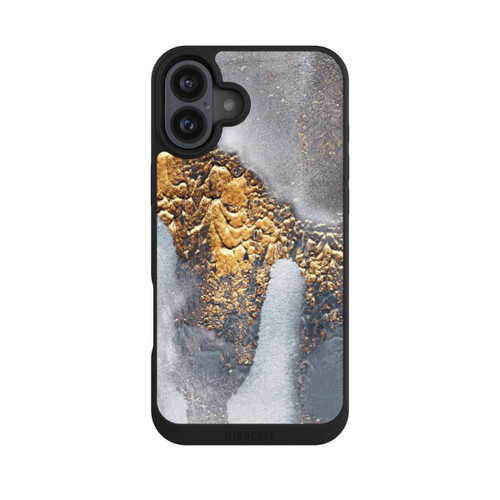 Apple iPhone 16 Plus NIVOpure Look béton doré pailleté