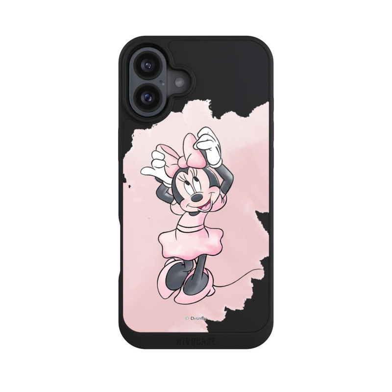 iPhone 16 Plus NIVOpure Minnie Aquarell transparent