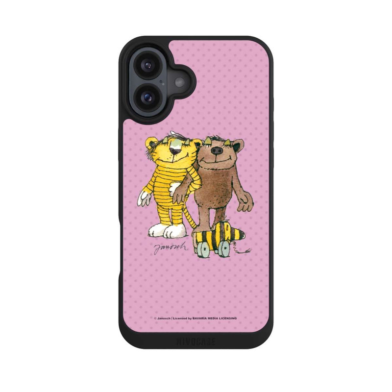 iPhone 16 Plus NIVOpure Umarmung kleiner Bär und kleiner Tiger