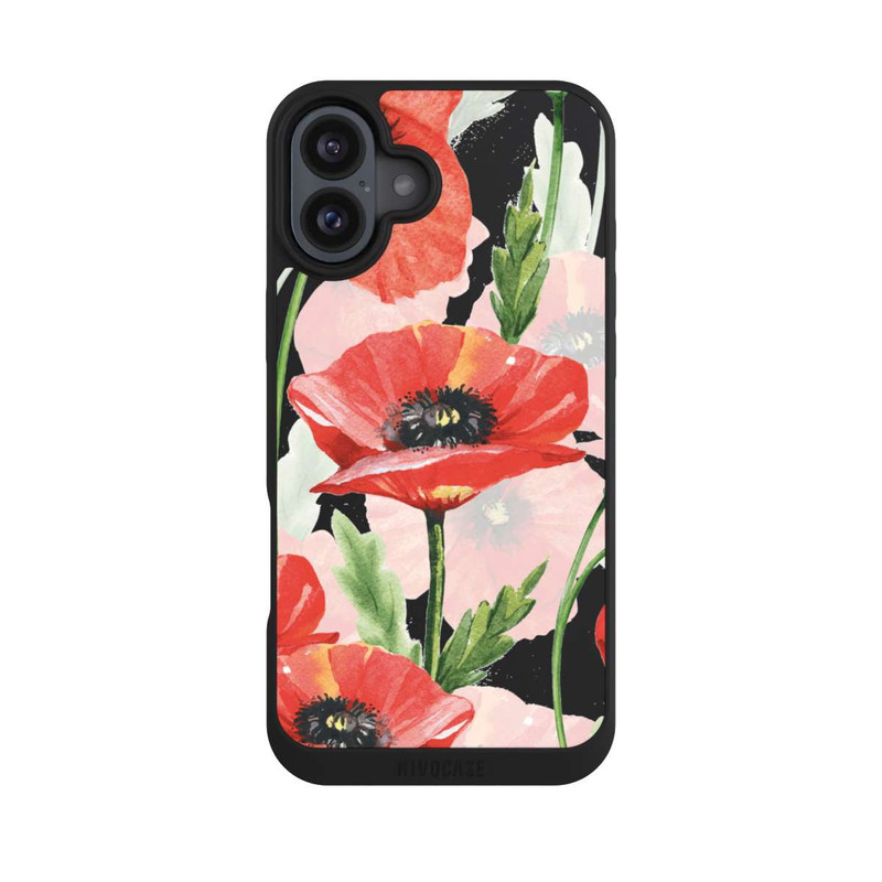 iPhone 16 Plus NIVOpure Üppige Mohnblüten Wiese