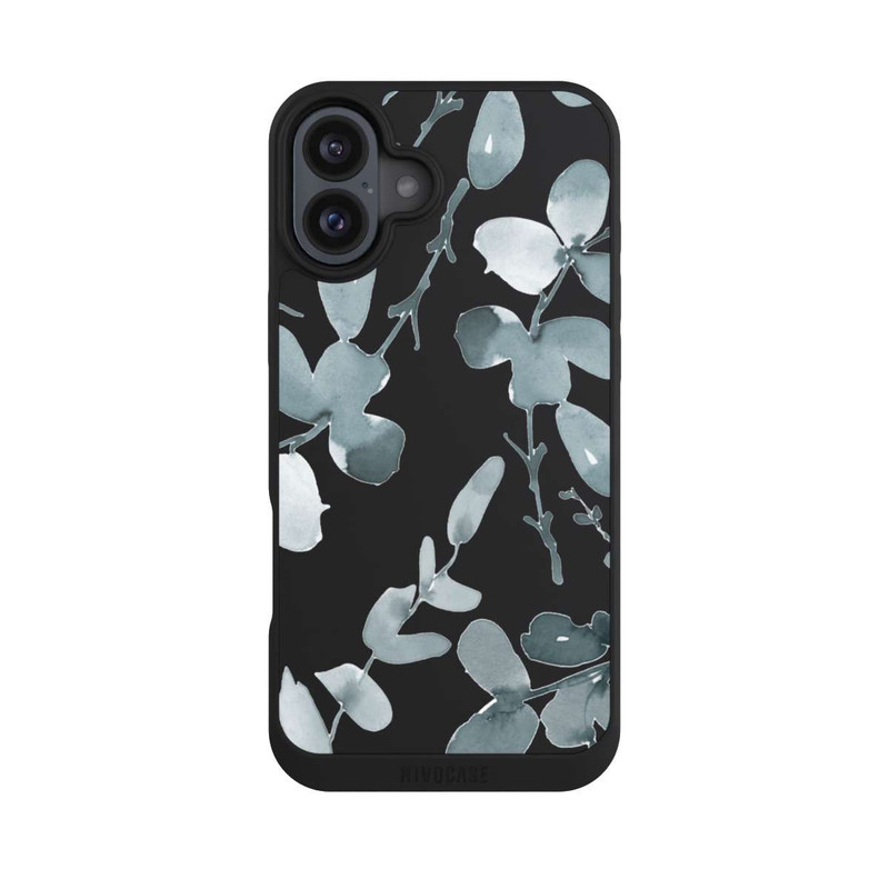 iPhone 16 Plus NIVOpure Motif eucalyptus transparent