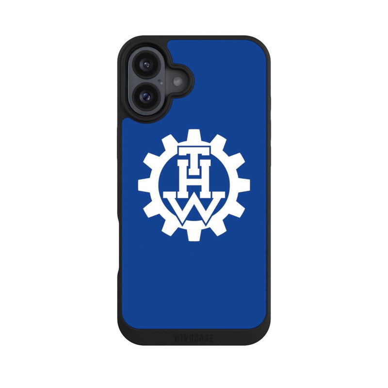 iPhone 16 Plus NIVOpure THW Logo Blau