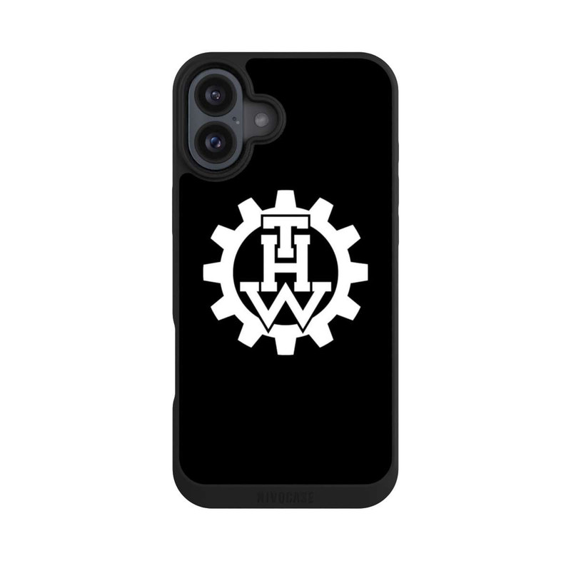 iPhone 16 Plus NIVOpure THW Logo Schwarz