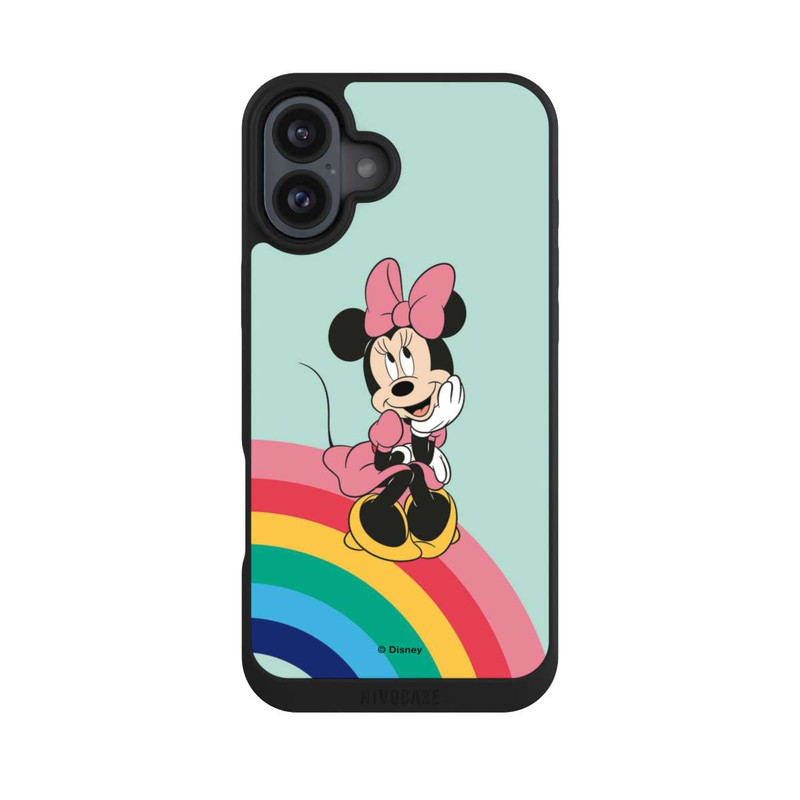iPhone 16 Plus NIVOpure Minnie Regenbogen Portrait
