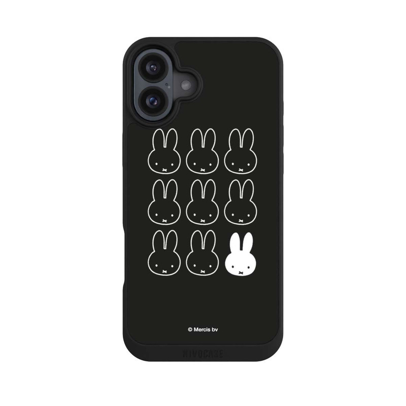 iPhone 16 Plus NIVOpure Miffy Schwarz-Weiß